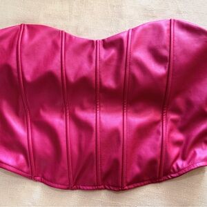 Strapless Pink Bustier Corset Top by Jolie & Jo